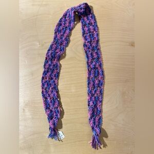 Multicolor Crochet Skinny Scarf (OT)